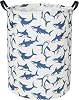 Shark Kids Laundry Basket Baby Hamper Shark Toy Storage Bin for Boys Room Decor Baby Nursery Hamper Gift Baskets for Bedroom BathroomBlue Shark