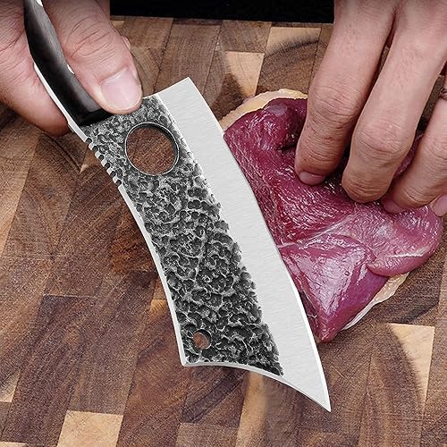 Miniatura 3 de DRAGON RIOT Cuchillo de carne, cuchillo de carnicero, cuchillos para barbacoa al aire libre, cuchillo de camping