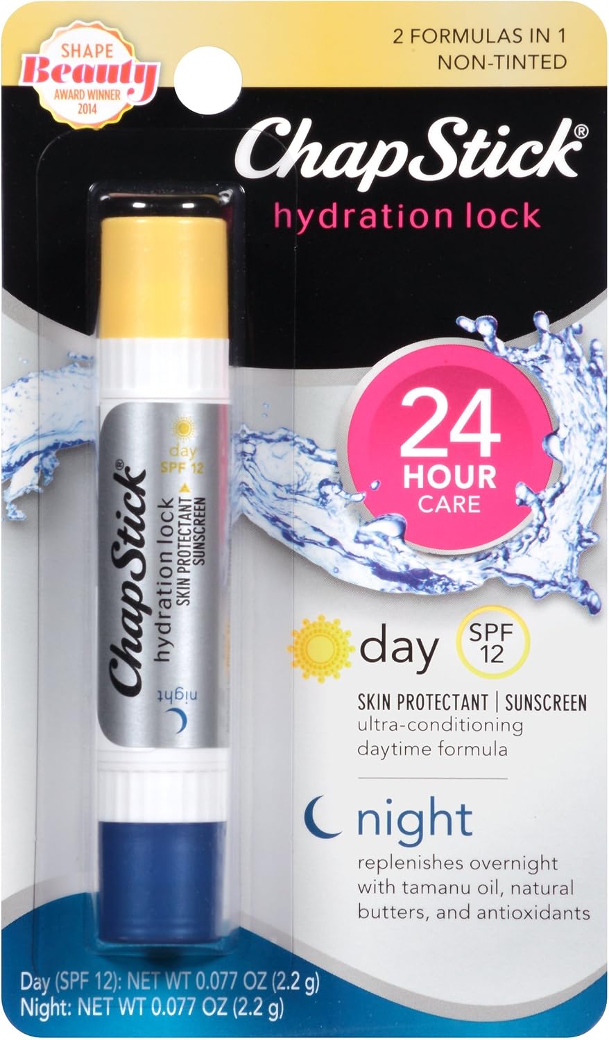 ChapStick Dual-Ended Hydration Lock Day and Night (0.077 oz. Stick)