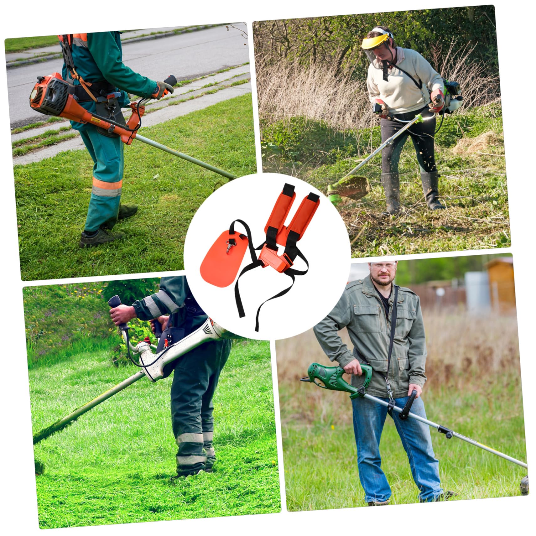 Gatuida Arnés para Desbrozadora y Cortacésped De Hombro y para Jardinería Strap para Recortadora De Césped