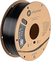 Vista 1 de Polymaker - Filamento de plástico ABS PolyLite de 1/16 pulgadas, color negro para impresora 3D, resistente al calor, 2.2 lb, fuerte y duradero