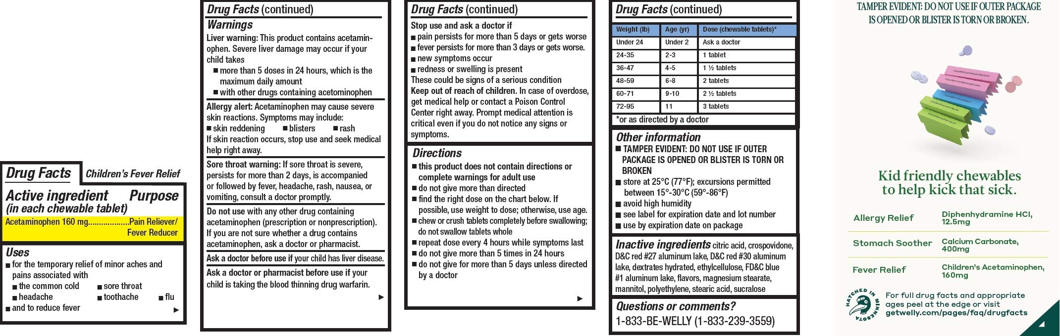 Welly Remedies Children's Medicine Travel Kit, Individually Wrapped