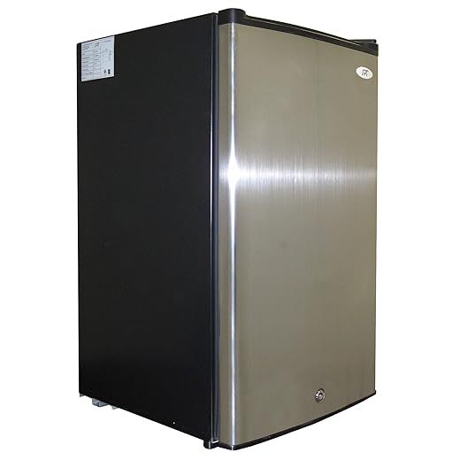 SPT UF-304SS: 3.0 cu.ft. Upright Freezer in Stainless Steel - ENERGY STAR