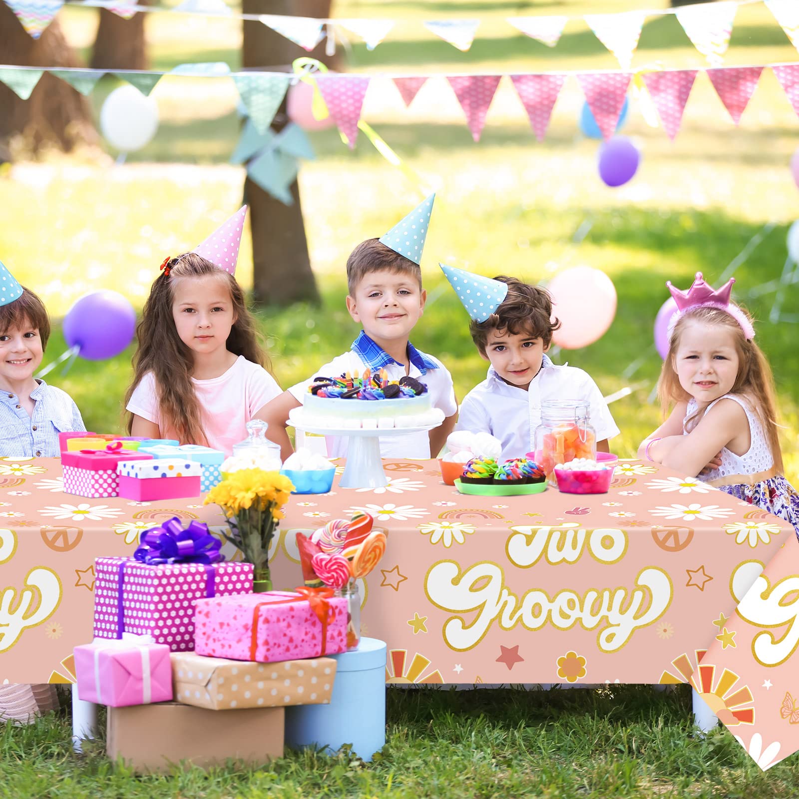 12 Packs De Sacs Cadeaux En Papier Pour Sucettes, Sacs De Fête Rose Candyland, Sacs En Papier Avec Poignée Pour L'anniversaire, Le Mariage, La Douche
