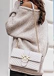 BTFBM Femmes Casual manches longues Chandails d'automne Col d'équipage Couleur solide Pull surdimensionné tricoté souple Pull-over Loose Fit Jumper