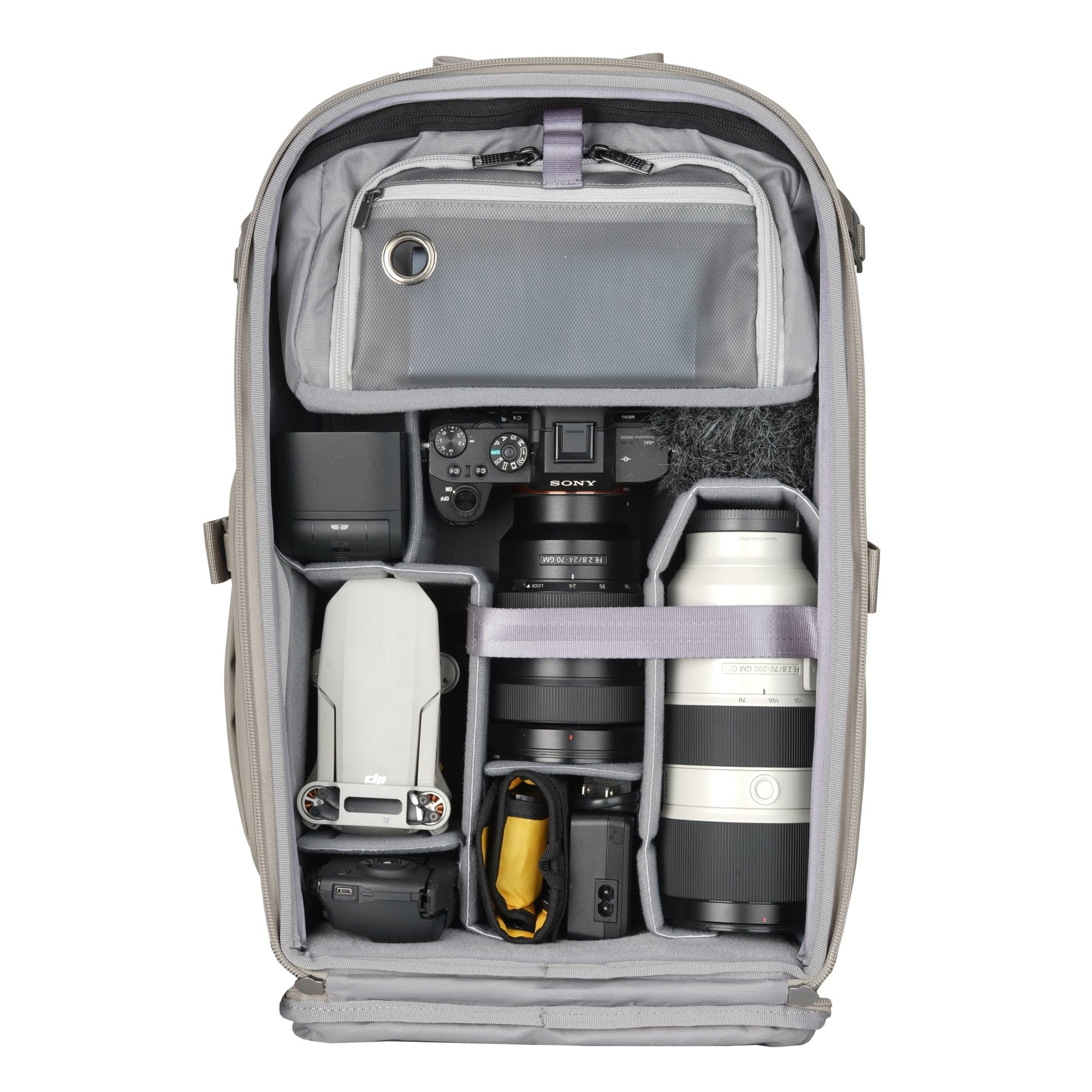 VANGUARD Veo Metro B25L CM - Mochila fotográfica para cámara objetivos, portátil y tablet, crema