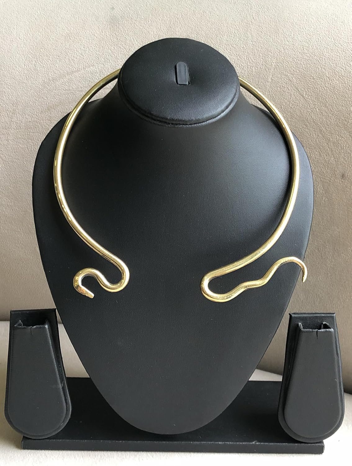 ARTIZANSTORE Snake Brass Torc Necklace Forged Iron Neck Torc, Forged Torc, Viking Torc, Medieval Nordic Torc, Handforged Torc, Costume Reenactment - Image 6