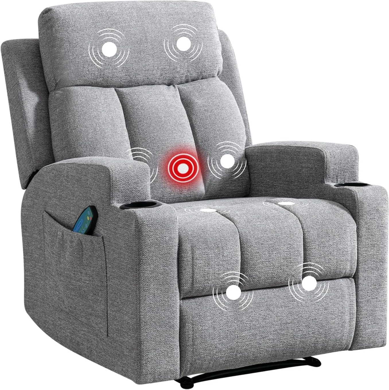 Phoenix Home Manual Recliner Chair with Massage