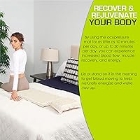 Vista 5 de ProsourceFit Ki Acupressure Mat and Pillow Set with 100% Natural Linen for Back/Neck Pain Relief and Muscle Relaxation