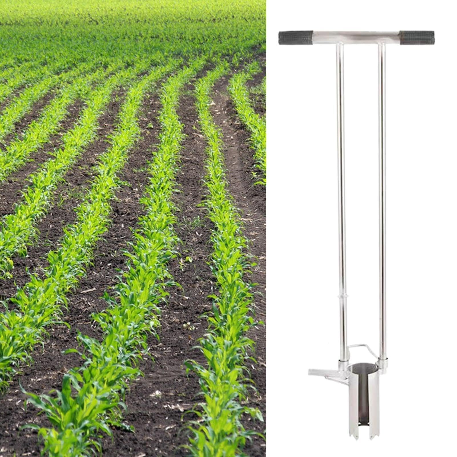 Trasplantadora de bulbos, trasplantadora fácil para plántulas | Trasplantadora manual para plantas de jardinería | Trasplantadora manual para plantas, tapón para césped de desbrozador, herramienta