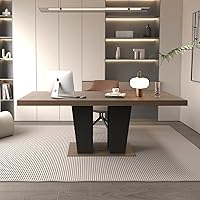 Vista 18 de SSLine Mesa de comedor rectangular extensible de 35 a 118 pulgadas, mesa de reuniones de conferencias súper larga para 6, 8, 12 personas, mesas