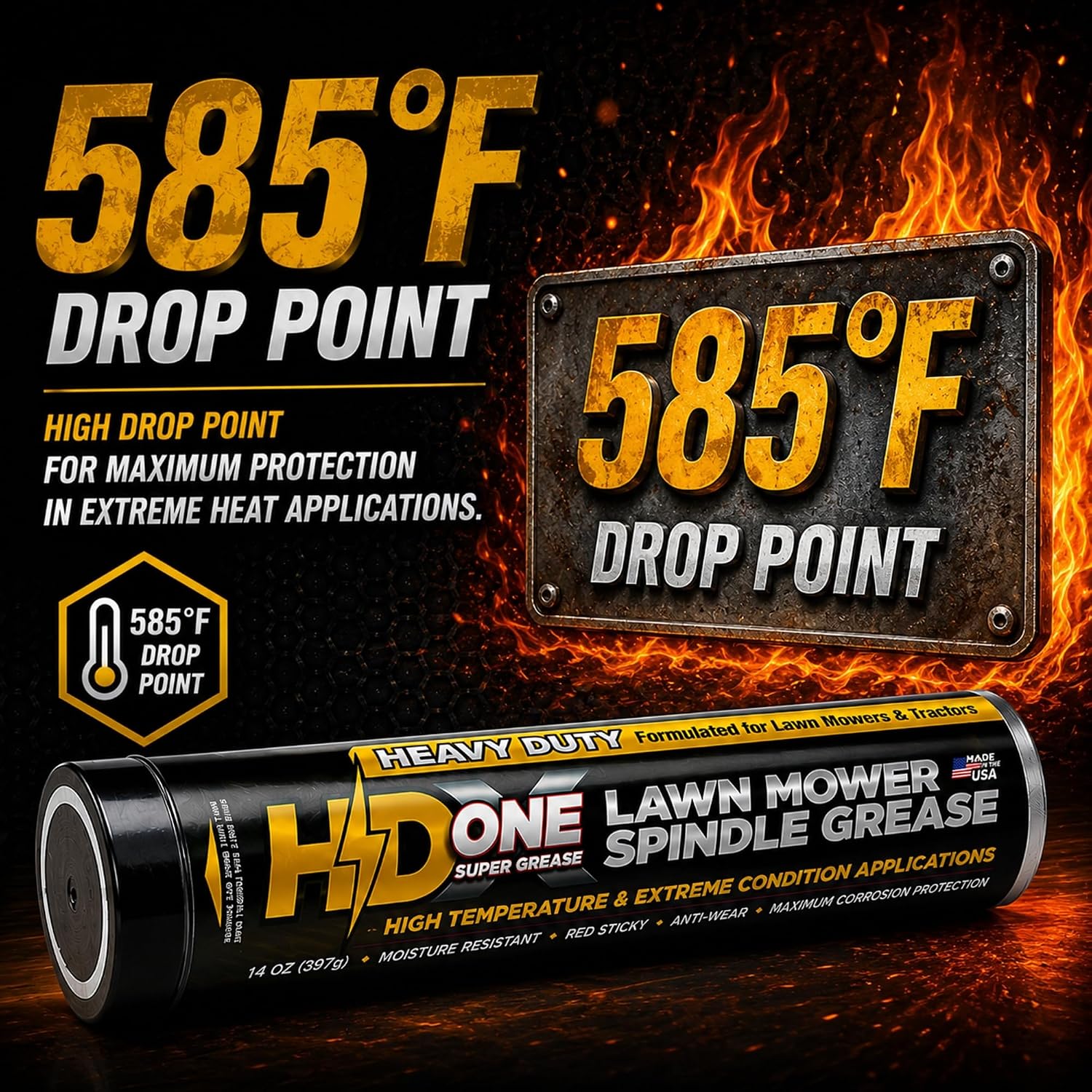 2-Pack X-ONE Heavy Duty High Temperature Bearing Grease for Toro Exmark