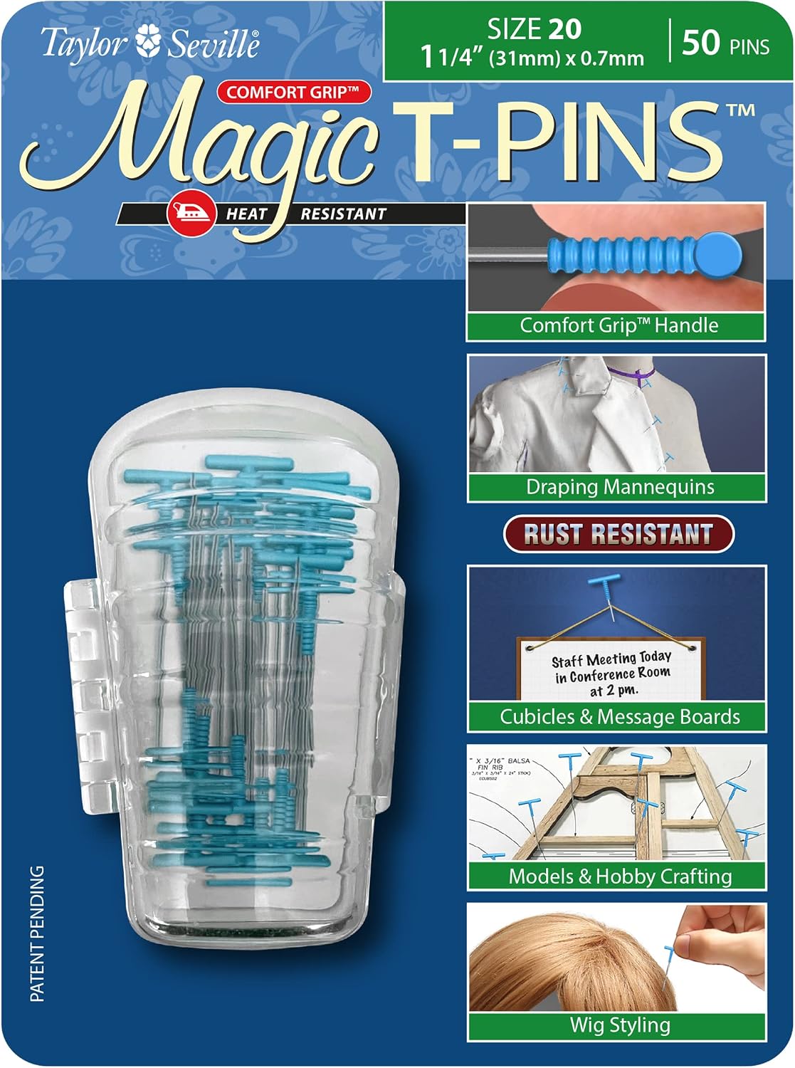 Taylor Seville Magic T-Pins Size 20