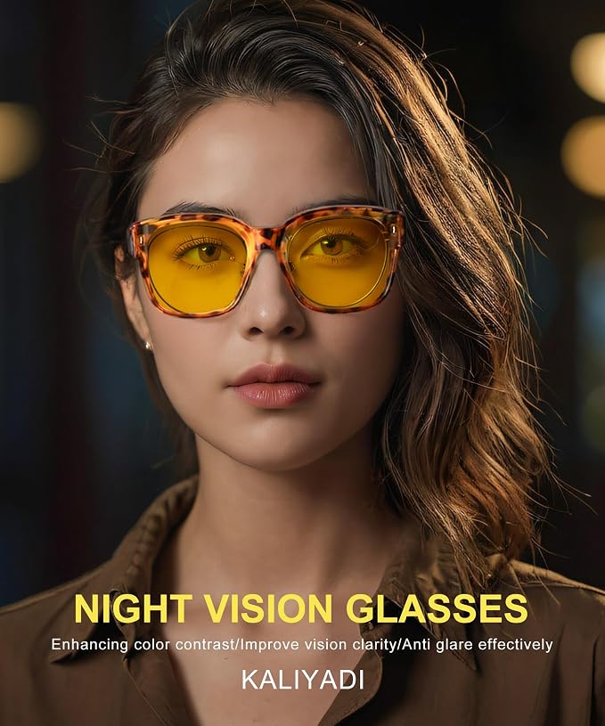 KALIYADI Gafas HD para conducción nocturna para mujer miniatura 2