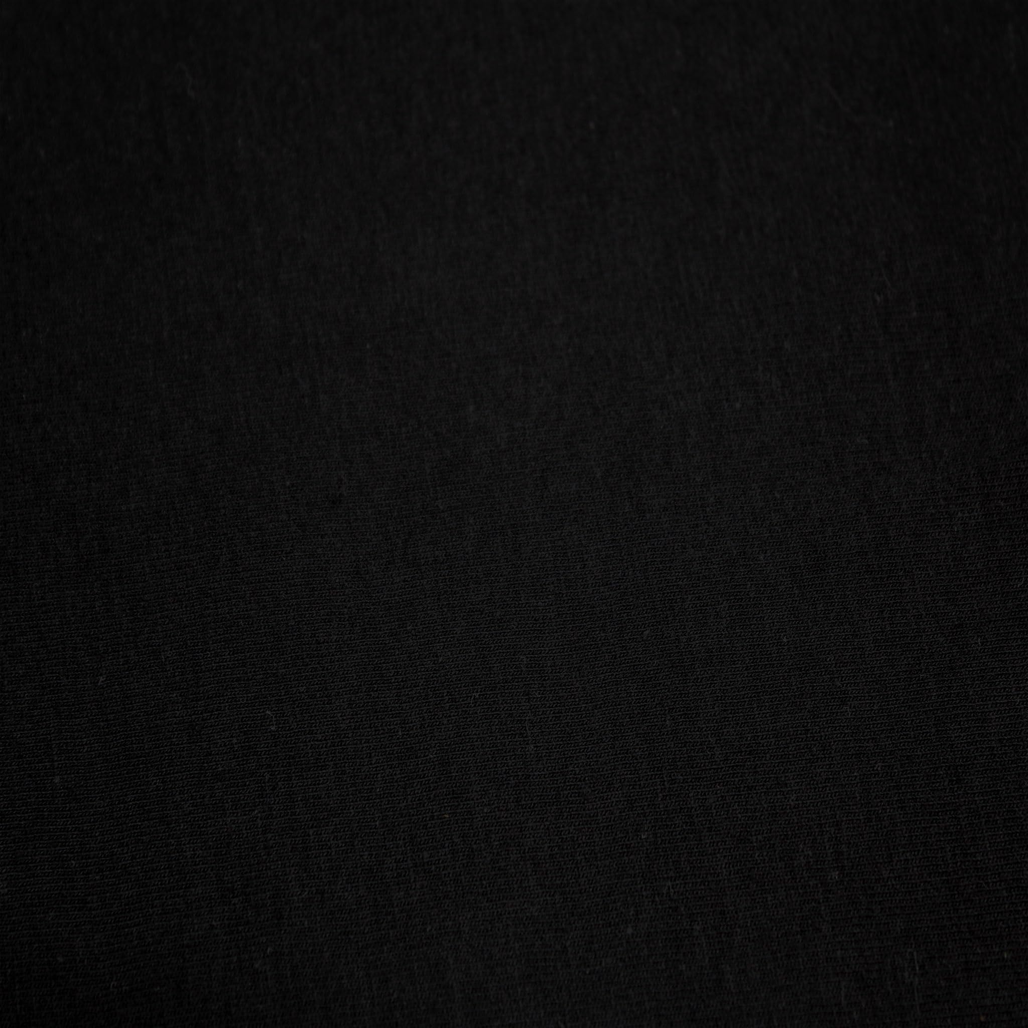 Stylish FABRIC Tejido de punto elástico de licra de algodón peinado de 7 onzas, color negro, 10 yardas
