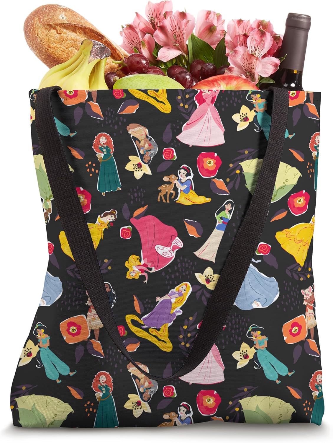 Disney Princess Colorful Blooms Tote Bag