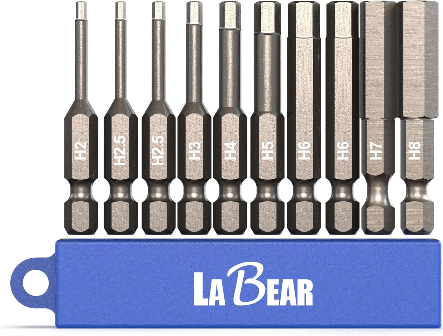 LABEAR Metric Tamper Hex Bit Set for drill/driver, 10