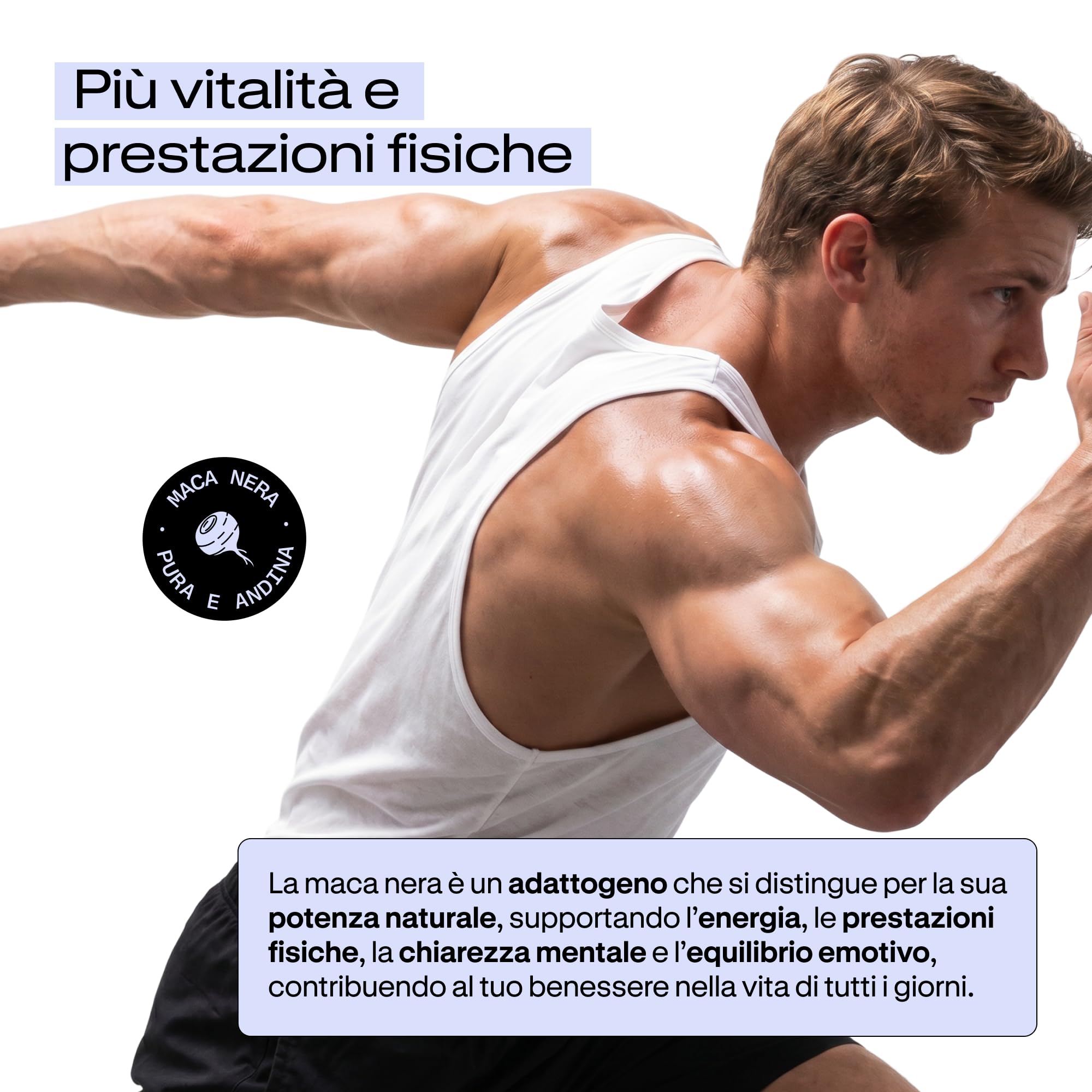 Maca Nera Peruviana ad Alto Dosaggio | 40.000mg - Estratto 20:1 | 5 Mesi | Energia e Vitalità | Uomo e Donna | Prestazioni, Resistenza ed Equilibrio | 140 Capsule Vegane Altamente Concentrate
