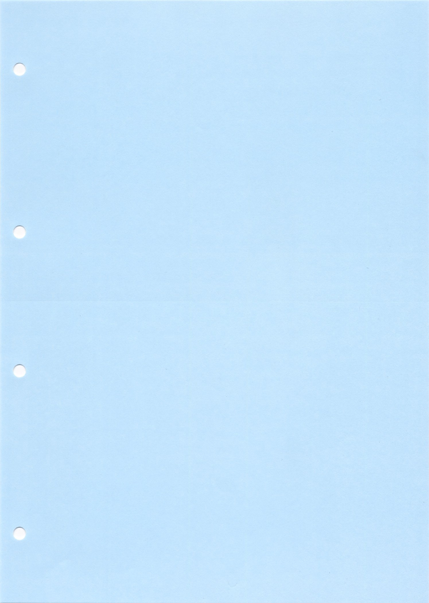 Amazon | ミシン目入り用紙：A4 片面全面水色55kg 2分割