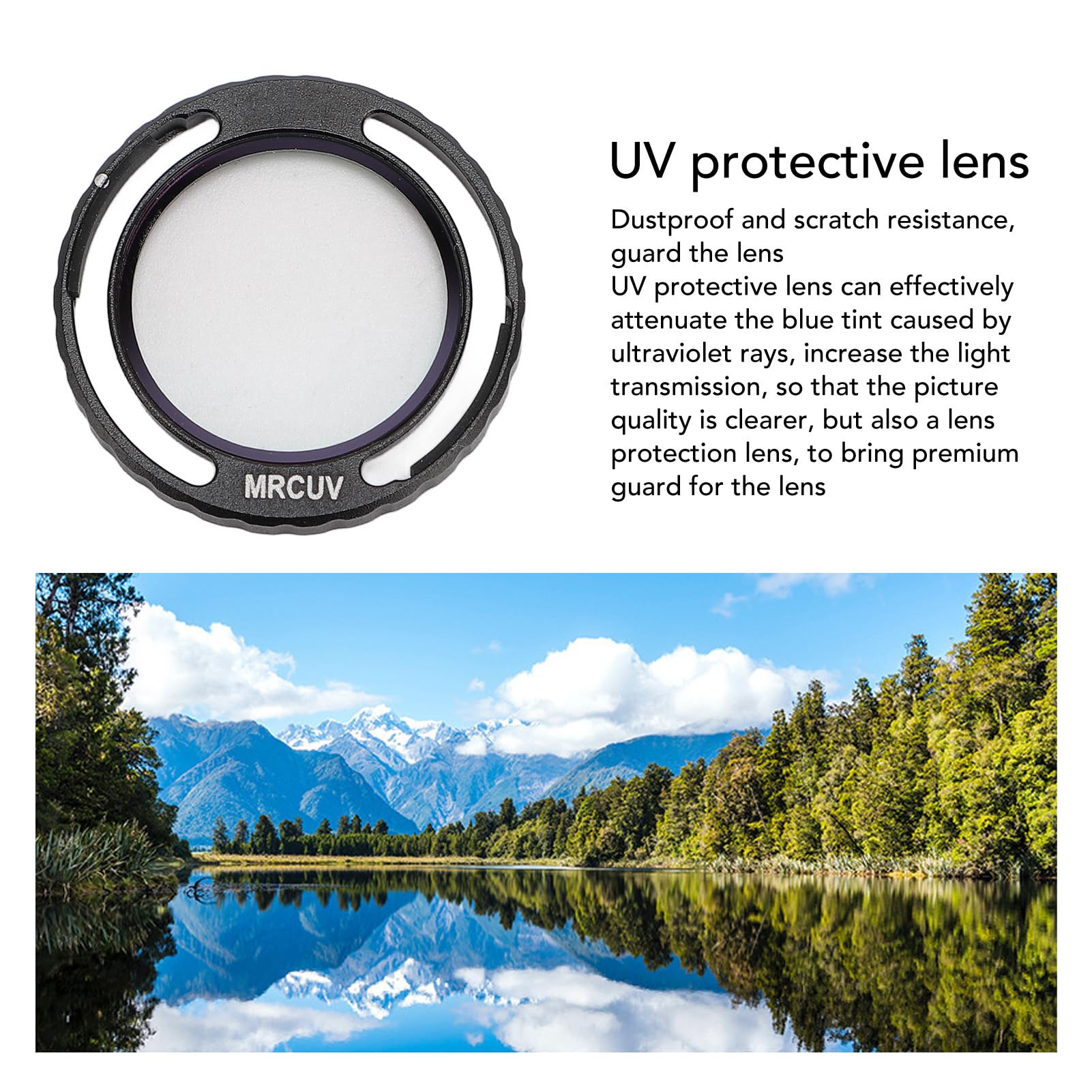 Kameraobjektivfilter für Avata 2 Drohne, 2 Stück UV-Filter, Optisches Glas, Drohnenobjektivfilter, Zubehör mit Aufbewahrungsbox
