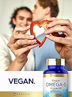 Vista 6 de Suplemento de Omega 3 vegano Carlyle 1290 mg 60 cápsulas blandas A base de plantas Sin OMG y sin gluten de aceite de algas