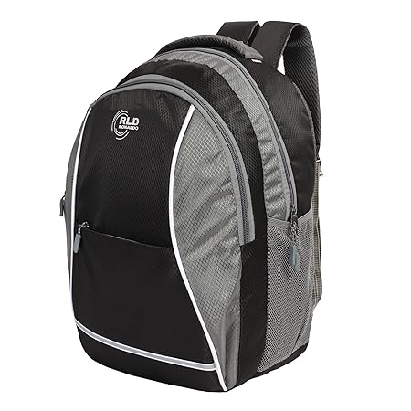 Ronaldo Unisex Laptop Backpack Casual Daypack School Bags for Boys & Girls Travel Office Daytrip College Backpack Multi-Purpose Bag (Black Grey)