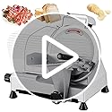 Premium Meat Slicer - Ideal for Deli Cuts and More - 10-inch Blade, 240W Motor, Chromium-plated Steel, Semi-Auto Design, for Commercial and Home Use.