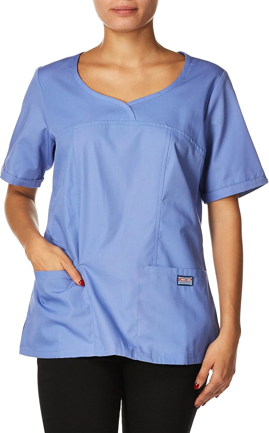 Cherokee Women Scrubs Top Workwear Originals V-Neck 4746