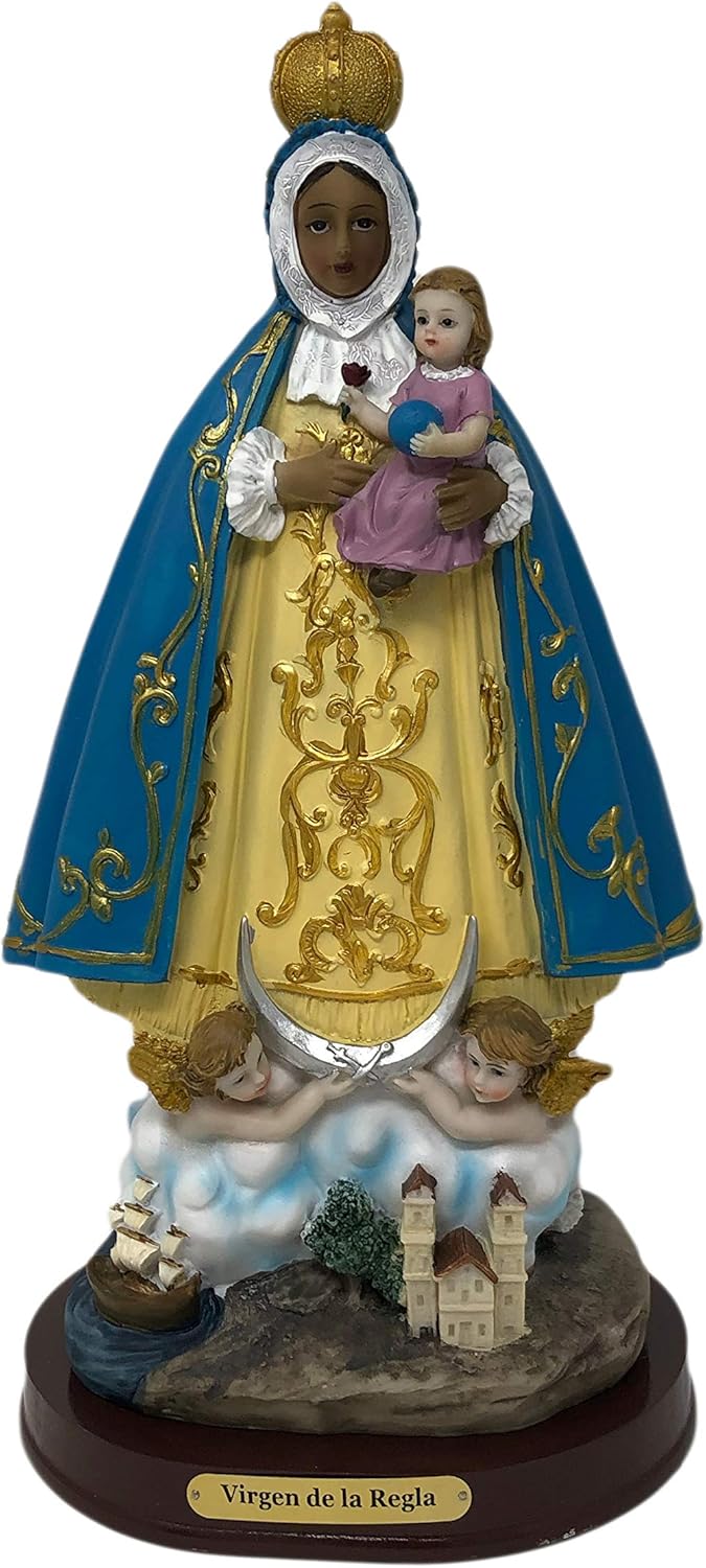 Virgen de la Regla 12''/30 cm Resin Statue Our Lady of