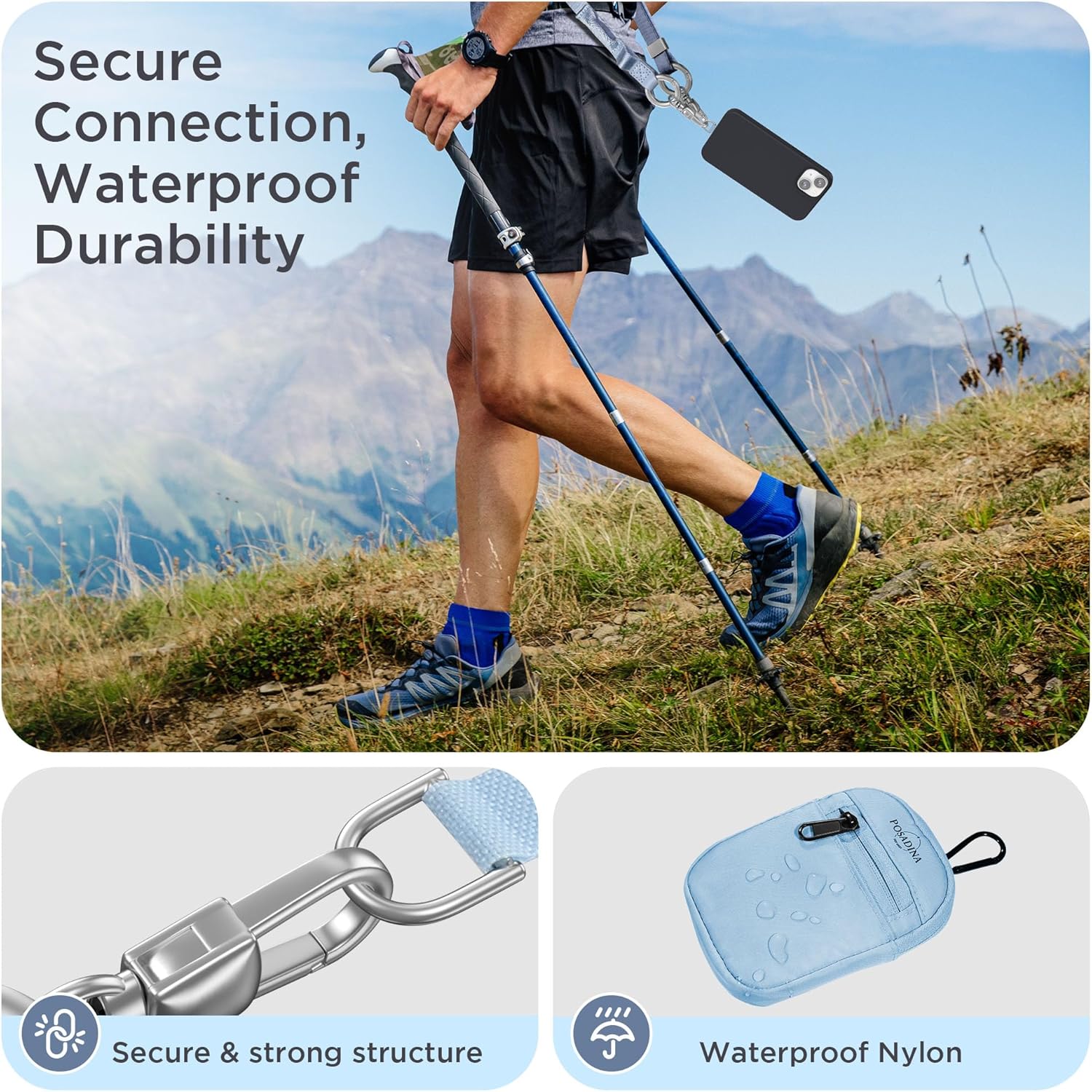 2 in 1 Phone Lanyard with Wallet, Anti Theft Phone Strap Crossbody Adjustable Phone Wrist Strap For Women Men - Image 6