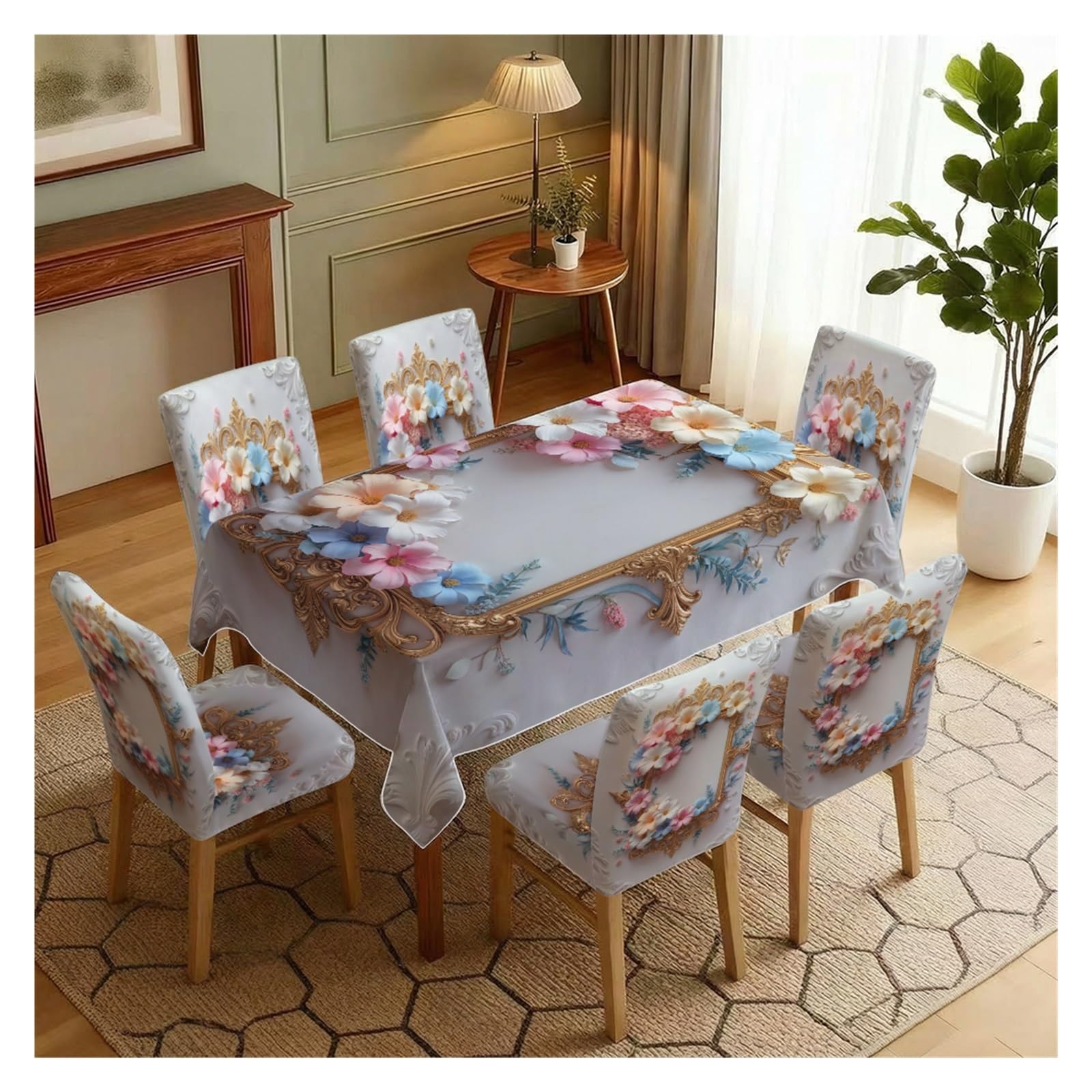Housses de chaise extensibles et nappe pour décoration de mariage
