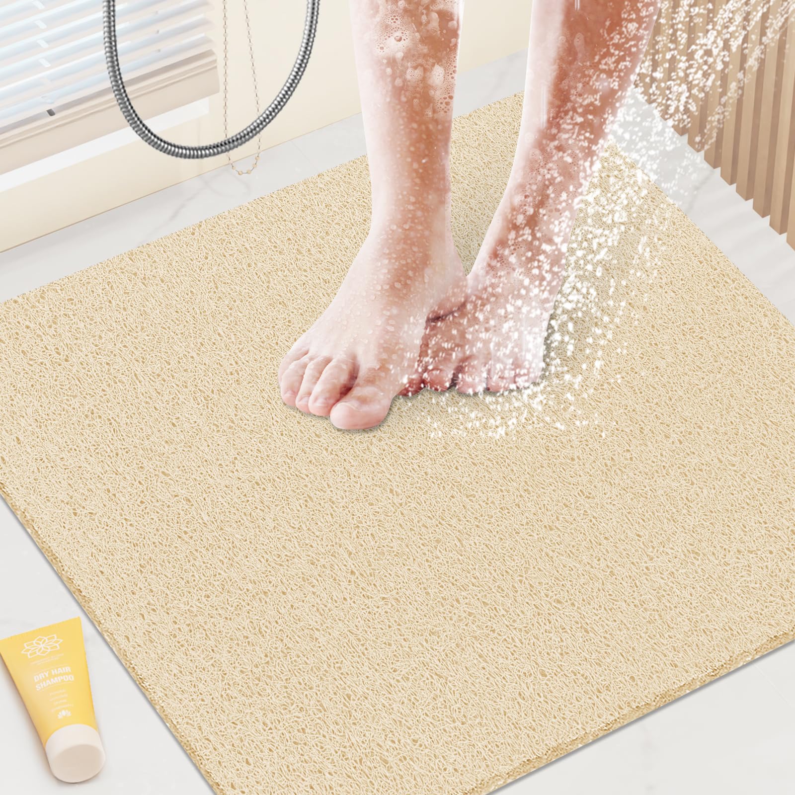 SoftDuo Shower mat 21“x21 Khaki