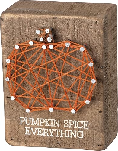 Primitives by Kathy Distressed Wood Slat Sign - 'Pumpkin spice