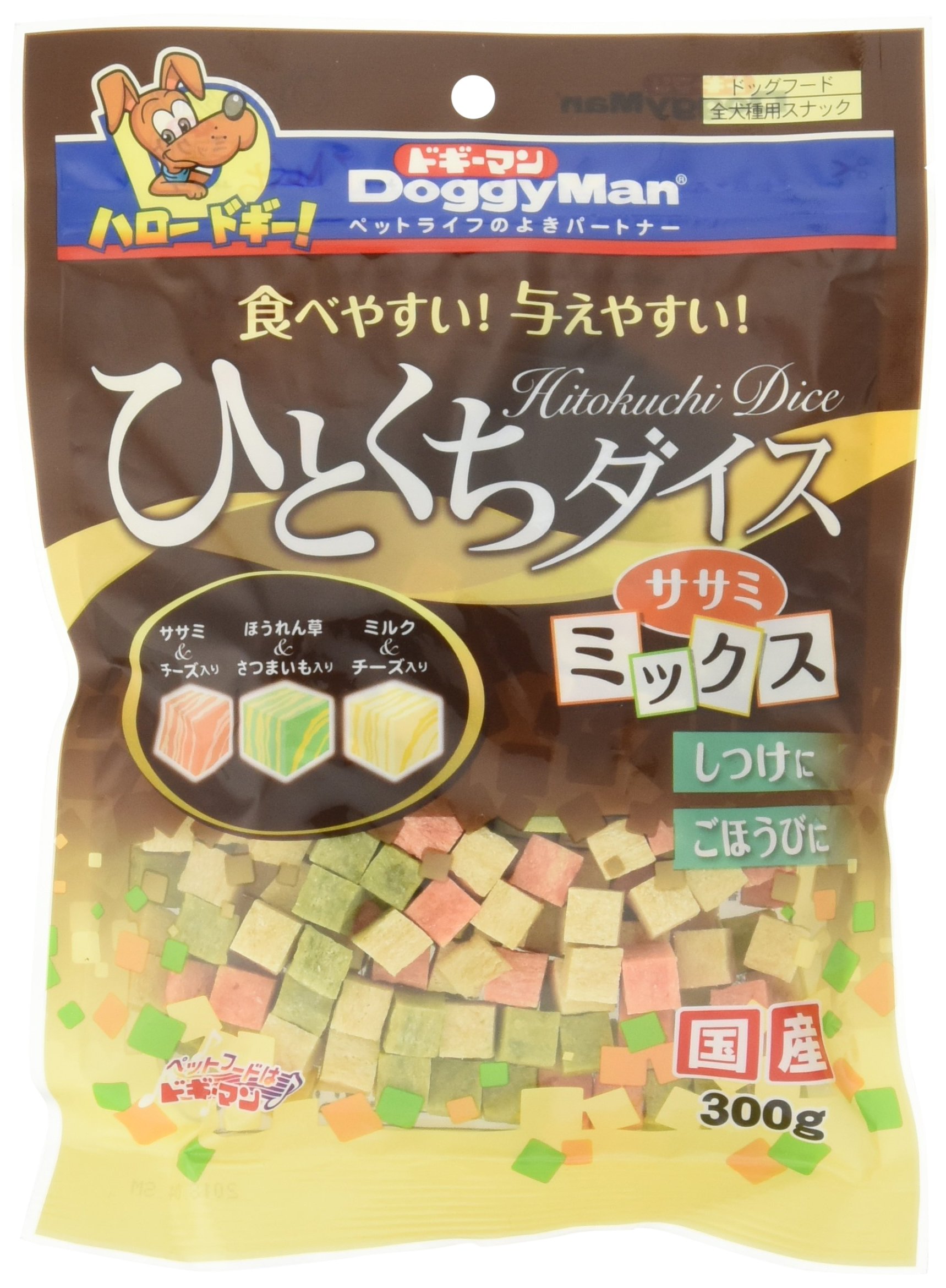 ドギーマン ひとくちダイス ササミミックス 300g