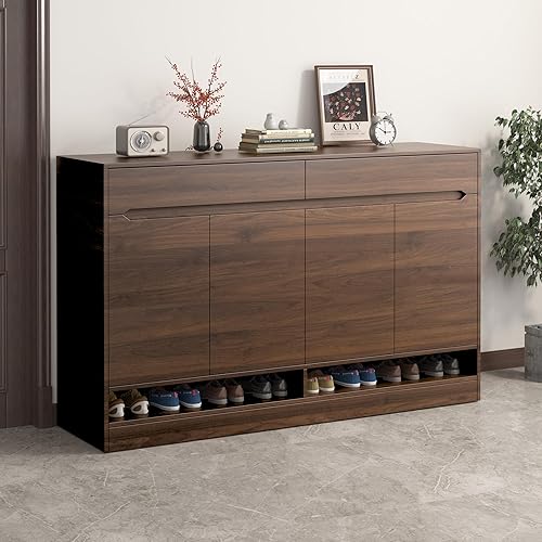 Miniatura 2 de BOMENG Rollo de papel de contacto de madera de nogal, grueso, textura marrón, papel tapiz de grano de madera autoadhesivo, película de vinilo