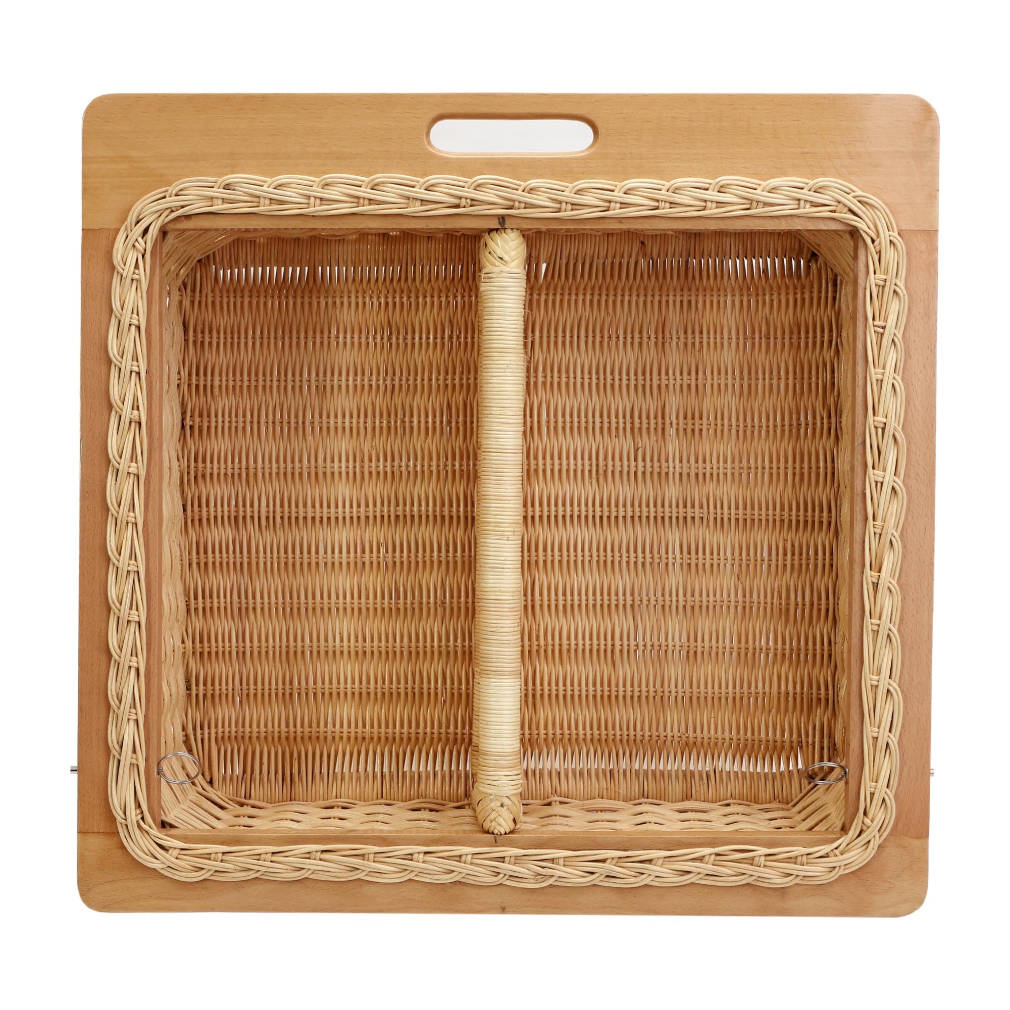 Wicker Basket for Modular Kitchen For Vegetables (24 inches width including channel) (24" W X 18" L X 6" H(single partition))-image-48