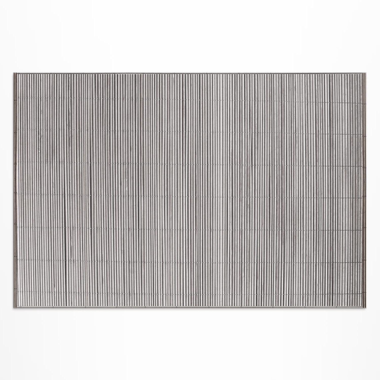 Tapis d'extérieur haut de gamme en PVC effet natte en bambou