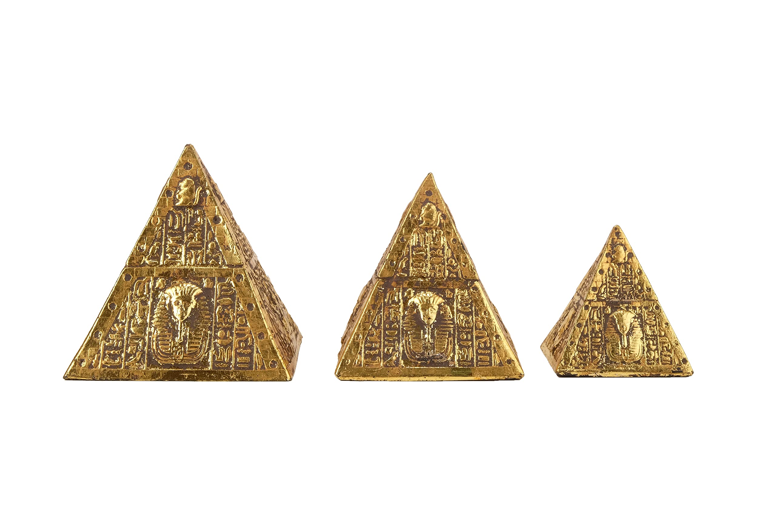 Vintage pyramids of Egypt Set - Set of 3 Pyramid- Egyptian Pyramids- Giza  pyramids-EGYPTIAN Home Decor - Gold leaf hand painted Made in Egypt.: Buy  Online at Best Price in Egypt -