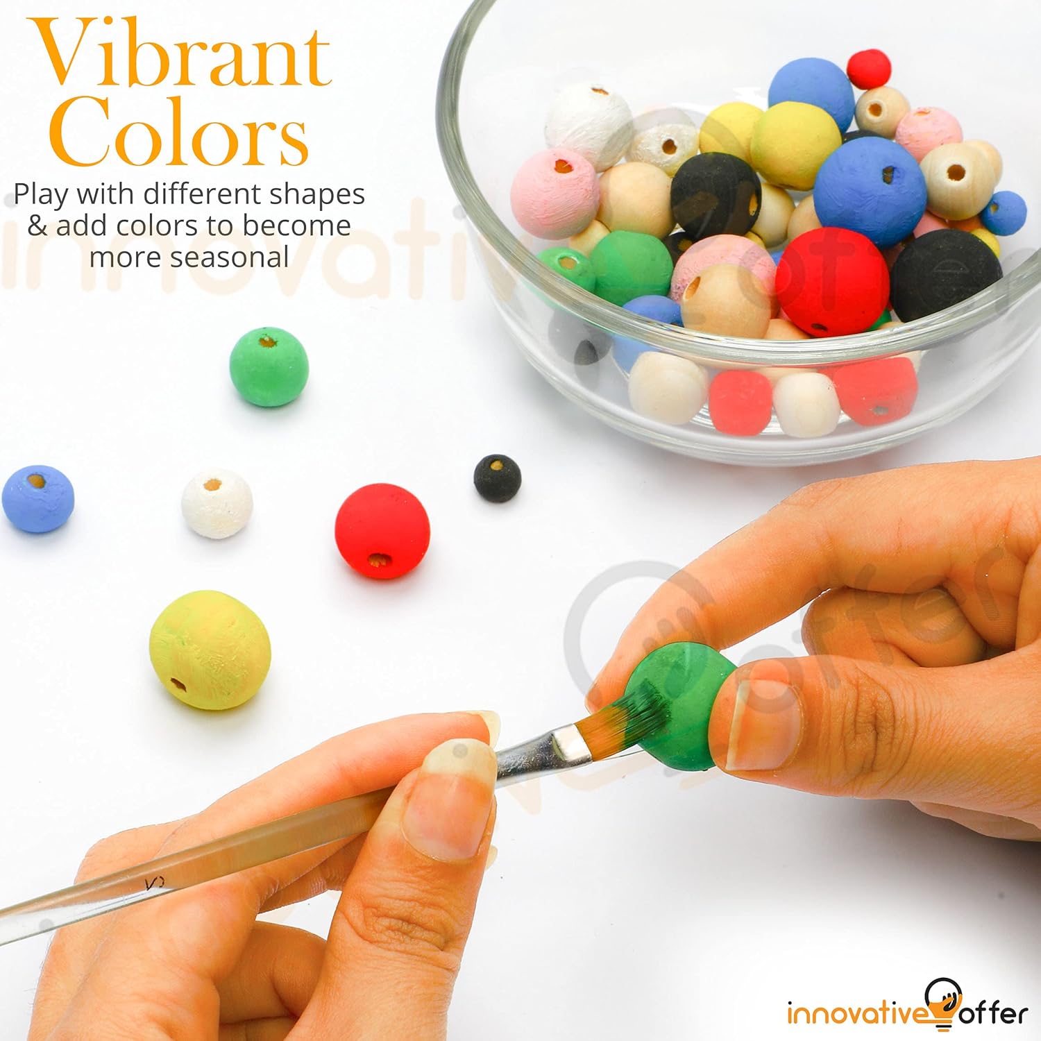 Innovative Offer 520 Pcs Wooden Beads with Jute Twine, Assorted Unfinished Wood Beads for Crafts - 8mm, 10mm, 12 mm, 14 mm,16mm, 20mm Beads for Jewellery Making, Garland, Home/Farmhouse Decor and DIY : Arts, Crafts & Sewing