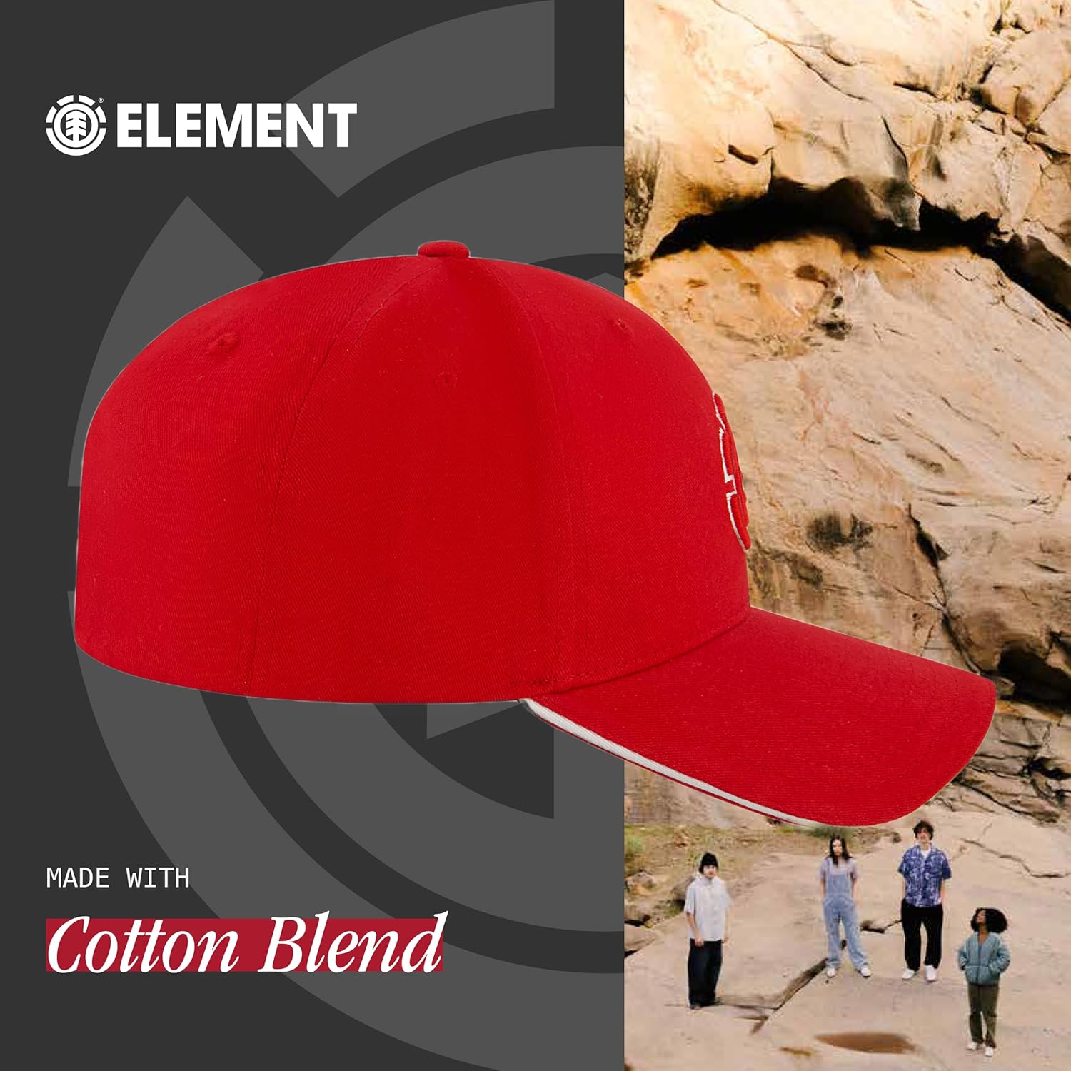Element Unisex-Adult Element Baseball Hat, Adult Flex Fit Active Sport Cap with Curved Brim - Image 6