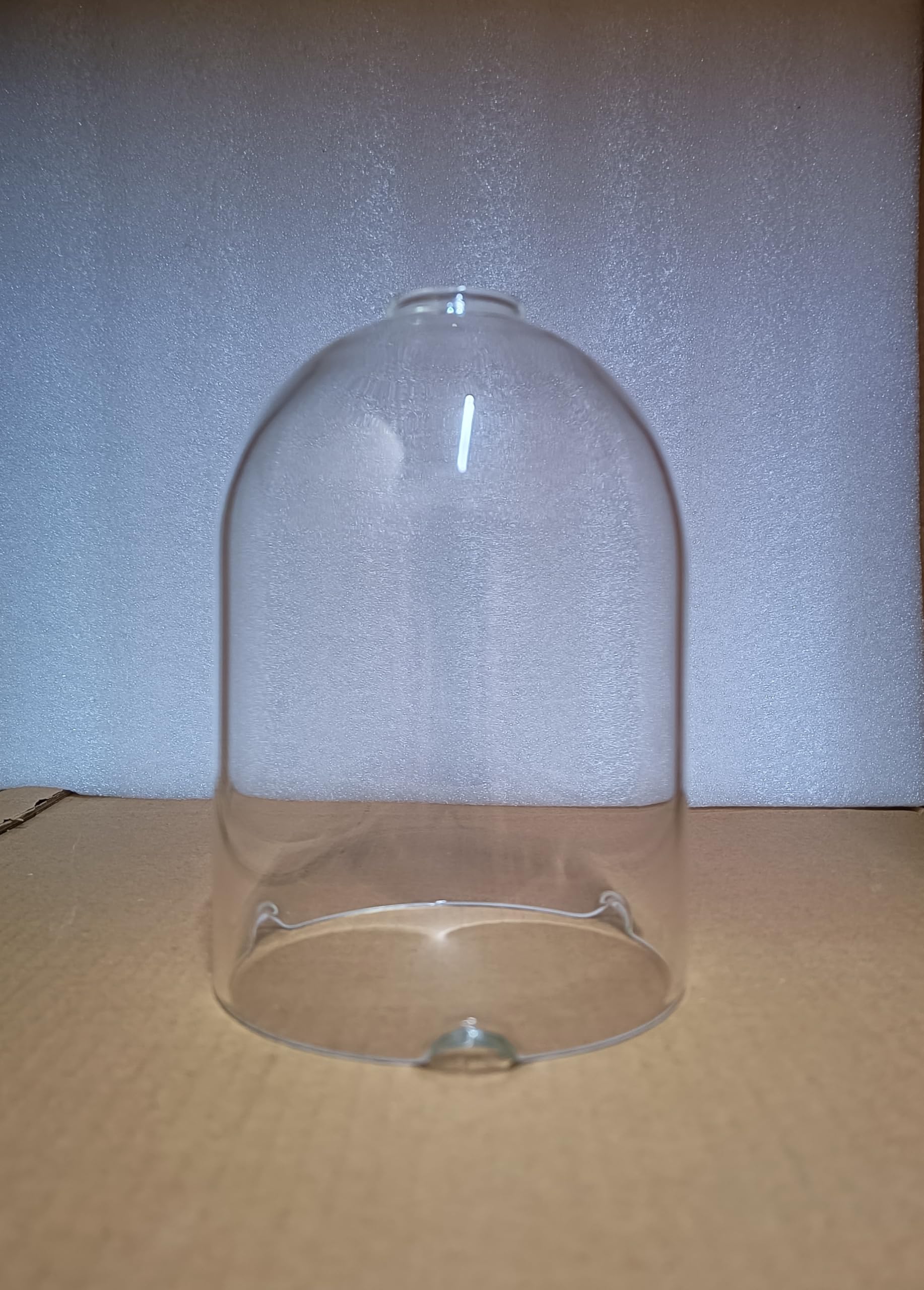 Borosilicate Glass Shade Without Diya | Glass Diya Cover (Handi) | Diya Cover for Bedroom & Mandir, Pooja, Home Decoration & Gifts | Height - 6 Inches | Width - 11 cm | Pack of 1-image-42