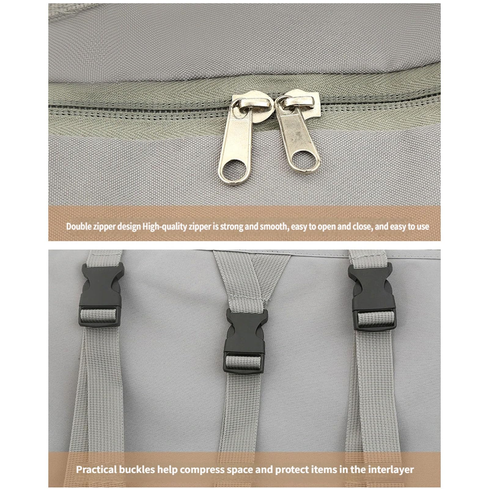 Borsa Porta Abiti Pieghevole Portatile montata a Parete con Tasche Multiple per Borsa Porta Abiti Impermeabile da Viaggio a casa