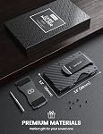 Lamicall RFID-Blocking Minimalist Wallets for Men, 15-20 Cards Large-Capacity Card Holder with Money Clip & Cash Strap, Scratch Resistant Slim Metal Wallet, Portefeuille Pour Homme, Gift for Mom
