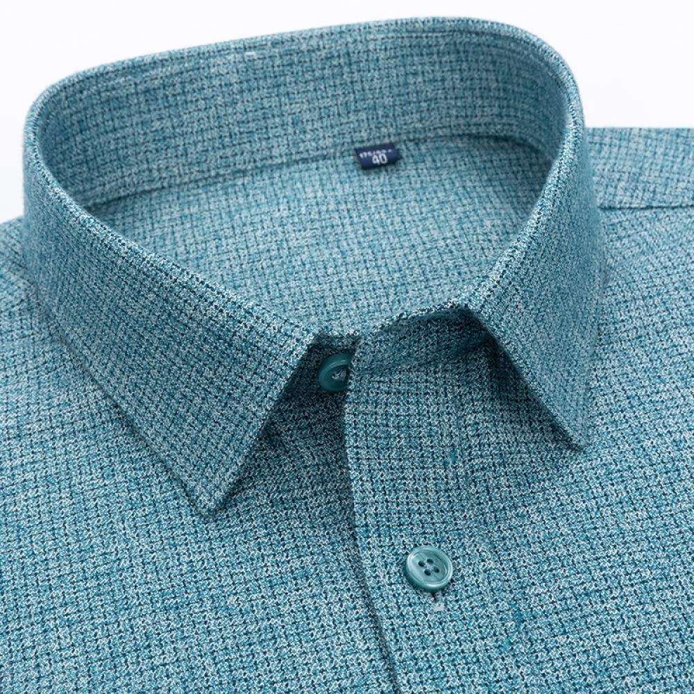 HGJH Freizeithemden Für Herren, Herren Langarm Flanellhemd Thermohemd Einfarbig Tiefblau Hemd Herren Holzfäller Bequem Karierte Hemdjacke Lässiges Arbeitshemd Für Herren Jungen