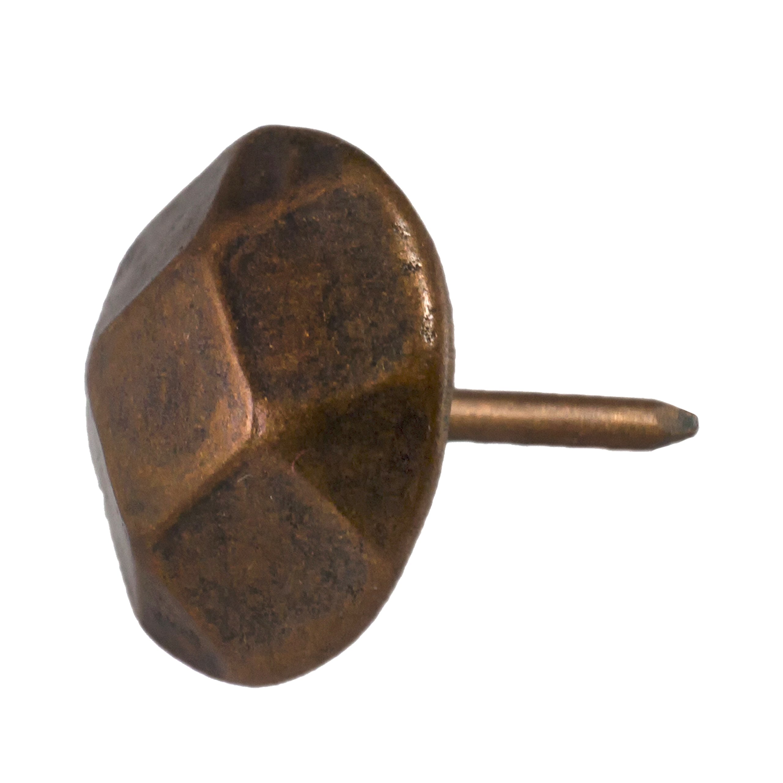 decotacks Chequered Upholstery Nails/Tacks 5/8" Head - 50 Pcs [Antique Copper, French Natural] DX130AC