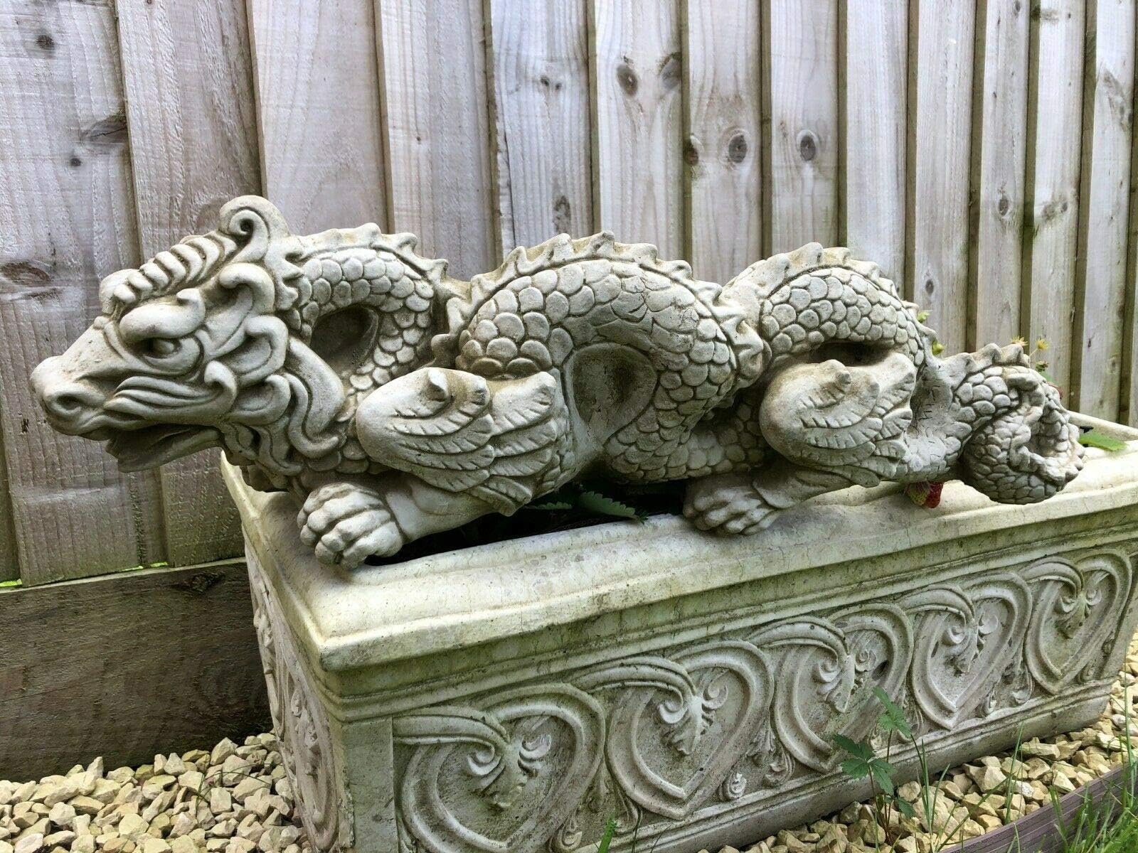 Foo Dogs 45cm Granite Resin Garden Statues Amazon.co.uk Garden
