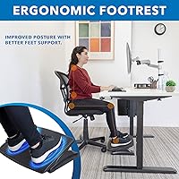 Vista 3 de Mount-It! Under Desk Footrest, Adjustable Foot Rest Under Desk with 3 Tilt Positions, Large Non Slip Office Foot Rest with Massaging Surface