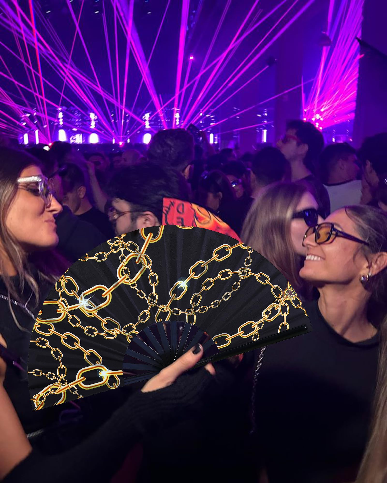 Snapklik.com : GeGeYa Large Folding Fans-Hand Fan Popping Fan For Line ...