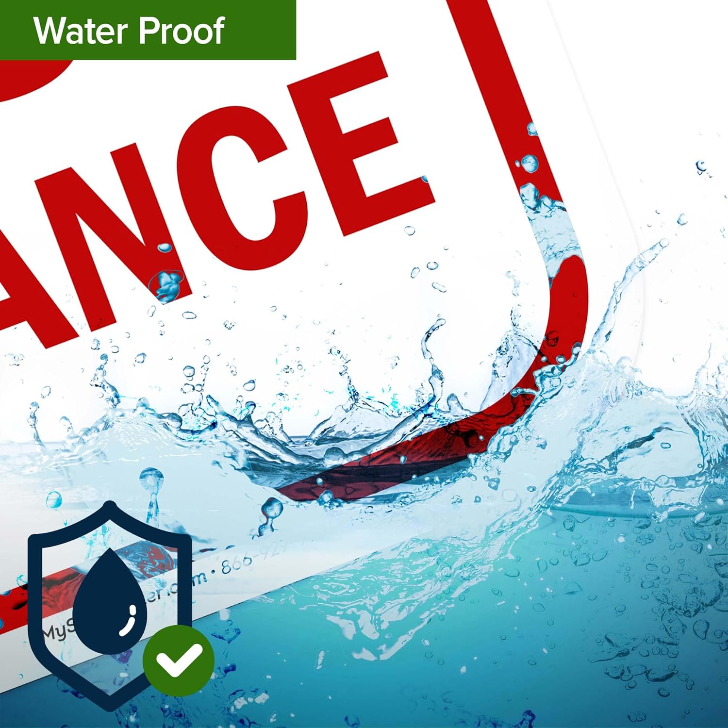 Protected By Home Security System Sign, 12x18 Inches, Rust Free .063 Aluminum, Fade Resistant, Made in USA by My Sign Center