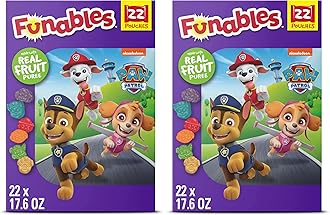 Funables Fruity Snacks, PAW Patrol, Assorted Fruit, Flavored Snacks, 0.8 oz 22 ct (Pack of 2)